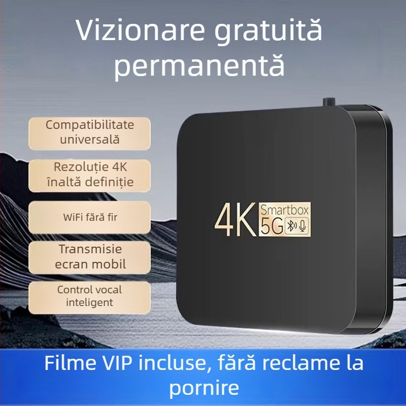 Box TV Android cu ieșire 4K, 1 GB RAM, 8 GB stocare, HDMI