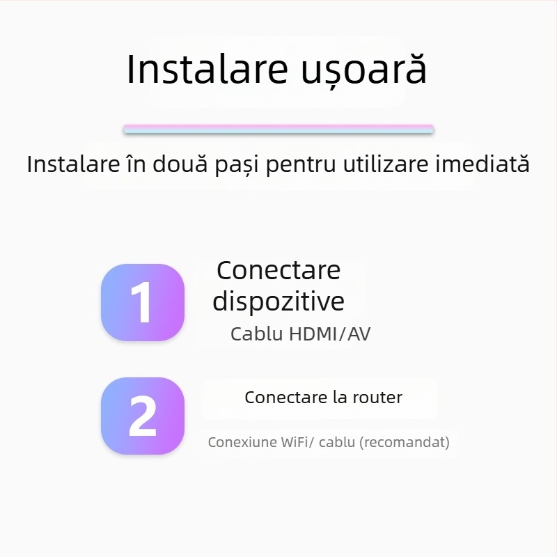 Box TV Android cu ieșire 4K, 1 GB RAM, 8 GB stocare, HDMI