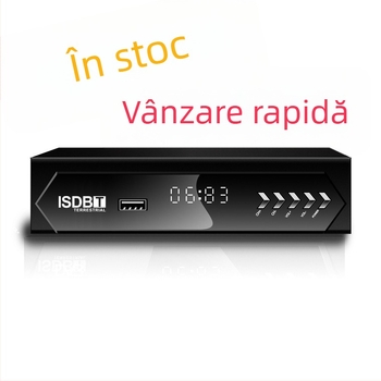 Set-top box DVB-T2 ISDB-T, 1080p, 512MB RAM, ECOS OS, GX chipset, USB și Wi-Fi, ieșiri AV