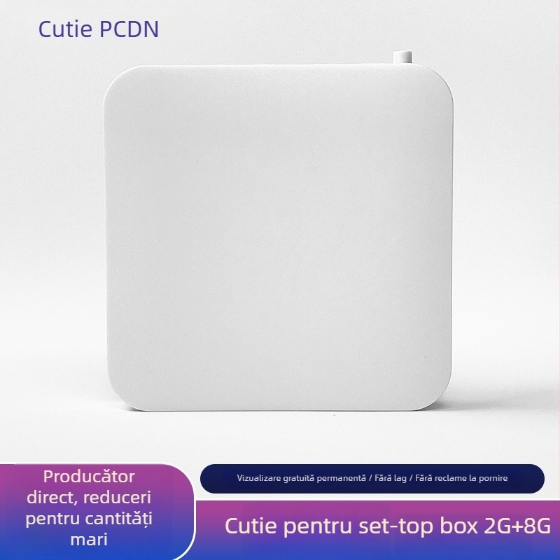 Android TV Box cu procesor quad-core, 4K UHD, 2GB RAM, 8GB ROM, Android OS