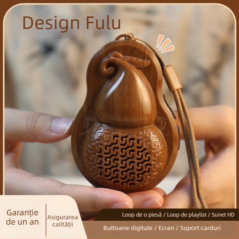 Player audio cu cititor de carduri pentru vârstnici – pentru casă, sunet HD, 3W, 40Hz-20kHz, SNR <60dB, baterie încorporată 300–500mAh, carcasă ABS, rază 10 m