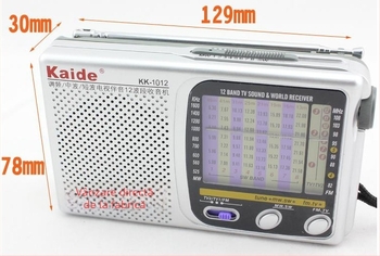 Radioreceptor KK-9 pentru campus, sunet mono, difuzor încorporat, reglaj cu indicator, carcasă din plastic.