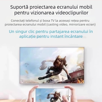 Box TV Internet pentru vârstnici, ieșire 4K, Android, Wi-Fi, telecomandă Bluetooth, 8GB RAM
