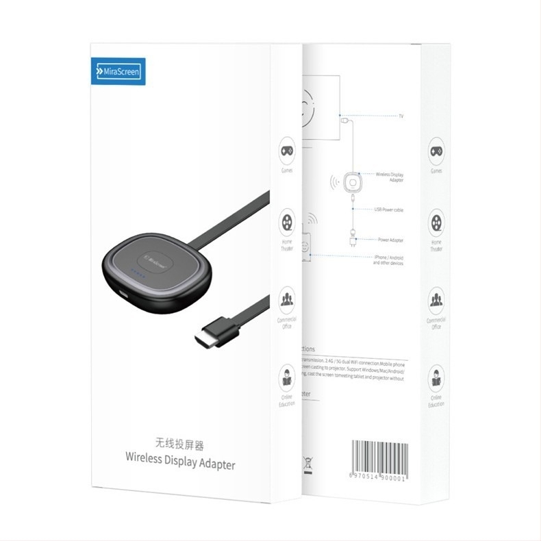 Dongle wireless de mirroring a ecranului G20 – procesor dual-core am8272, HDMI, ieșire 1080p, Wi‑Fi
