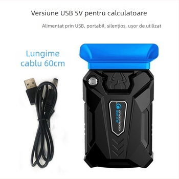 Radiator pentru notebook Ice Magic 3 cu ventilator, compatibil cu notebookuri, ultrabookuri și Playbook, din plastic