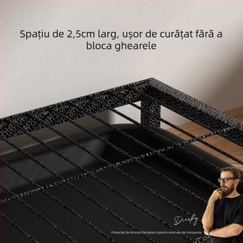 Toaletă pentru câini cu plasă metalică, acoperire nano | Brand: Neurotic cat; Material: cadru din fier; Etichetă privată: Autorizată; Import: Nu