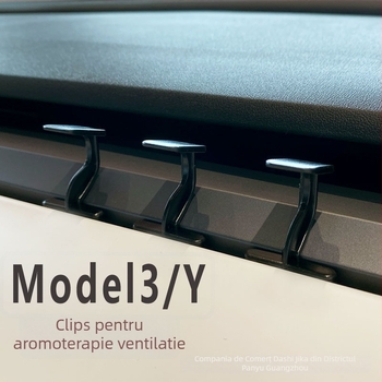 Clip pentru ieșire de aer Tesla Model 3/Y, suport parfum, convertor, a doua generație