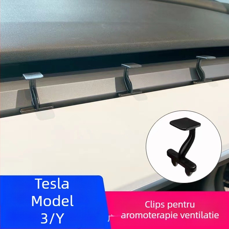 Clip pentru ieșire de aer Tesla Model 3/Y, suport parfum, convertor, a doua generație