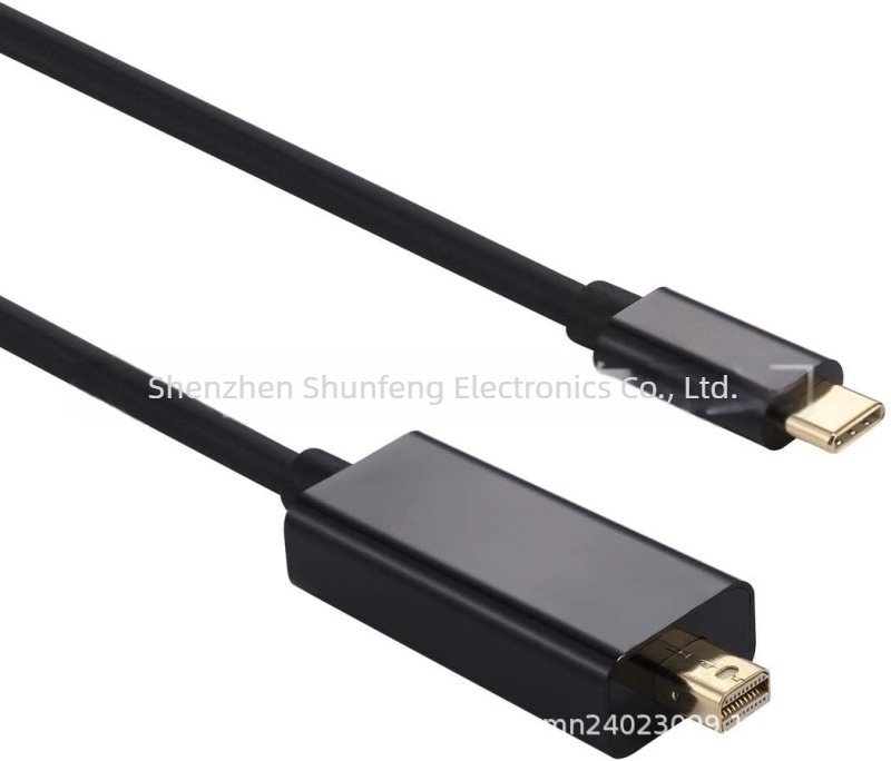 Adaptor Type-C către Mini DisplayPort, cablu patch, suport 4K60Hz, interfață Mini DisplayPort, miez din cupru, viteză de transfer 10 Gbps
