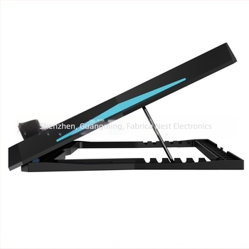 Răcitor pentru laptop cu 6 ventilatoare, plasă metalică, model Ncp-217, compatibil cu notebook, ultrabook, Playbook