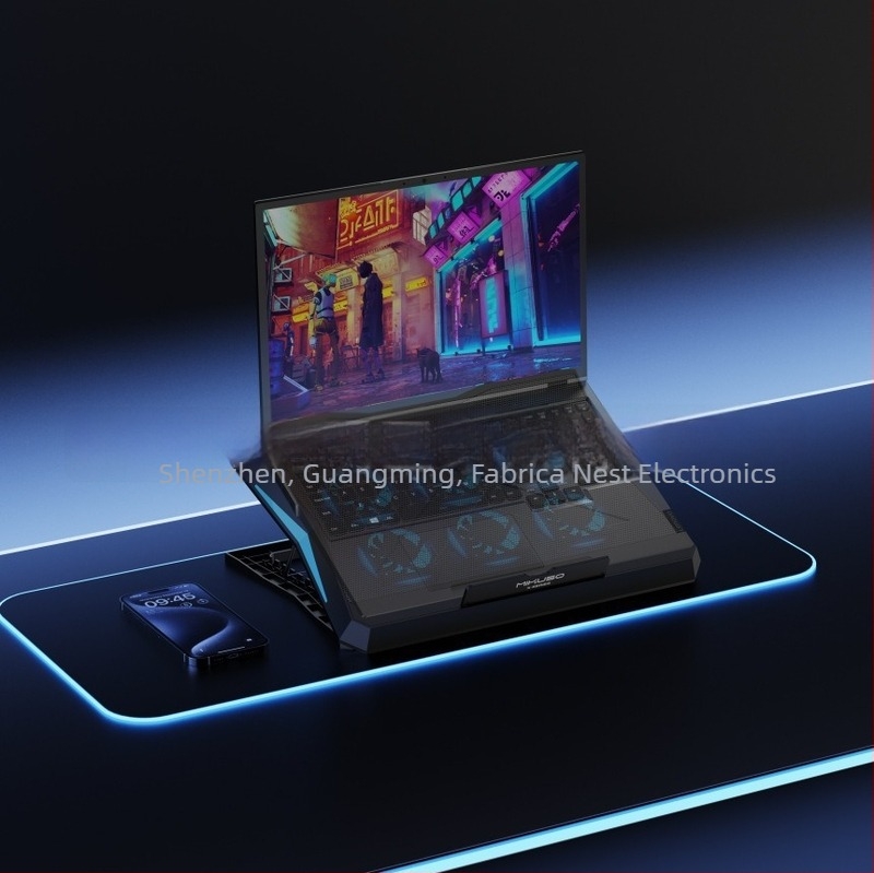 Răcitor pentru laptop cu 6 ventilatoare, plasă metalică, model Ncp-217, compatibil cu notebook, ultrabook, Playbook