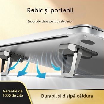 Suport pentru laptop – portabil, universal, tip suport de masă, model M01, plastic, greutate 0,1 kg