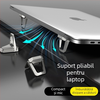 Suport pentru laptop – portabil, universal, tip suport de masă, model M01, plastic, greutate 0,1 kg