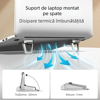 Suport pentru laptop – portabil, universal, tip suport de masă, model M01, plastic, greutate 0,1 kg