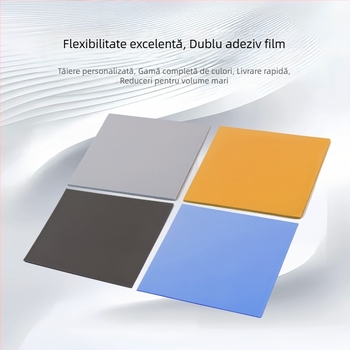 Folie de silicon cu conductivitate termică înaltă, autoadezivă, pentru răcirea CPU/GPU/Laptop | Material: cauciuc; Temperatură: -40°C până la 200°C; Rezistență la flacără UL-94; Certificare ISO 9001; Brand Lehao