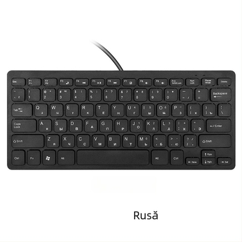 Tastatură K1000 cu fir pentru laptopuri, până la 87 taste, conexiune USB, corp ABS, cablu 1,35 m
