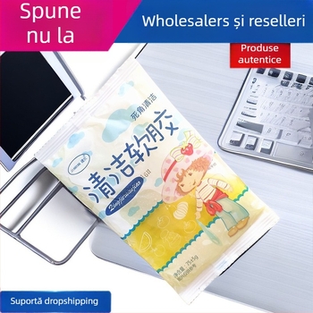 Pastă de curățare pentru tastaturi și dispozitive — formulă din cauciuc moale, Crystal Mud; compatibilă cu notebook-uri, telefoane mobile, calculatoare și mașini.