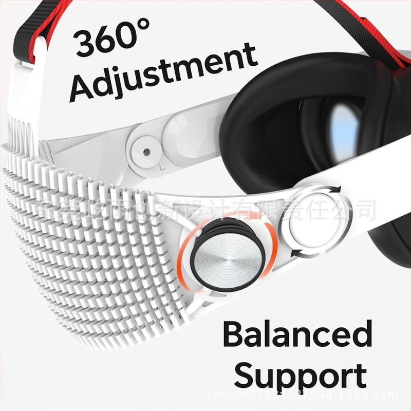 Casca VR Meta Quest 3 / Quest 3S (ABS; 350 g; include Curea pentru cap Quest 3 x1)