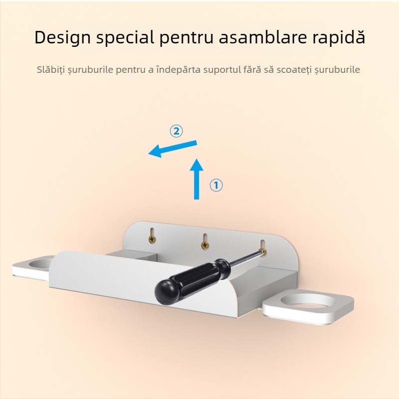 PGTECH Suport de perete pentru Meta Quest 3S VR — Material: Fier, ABS; Greutate: 495 g; Utilizare: perete