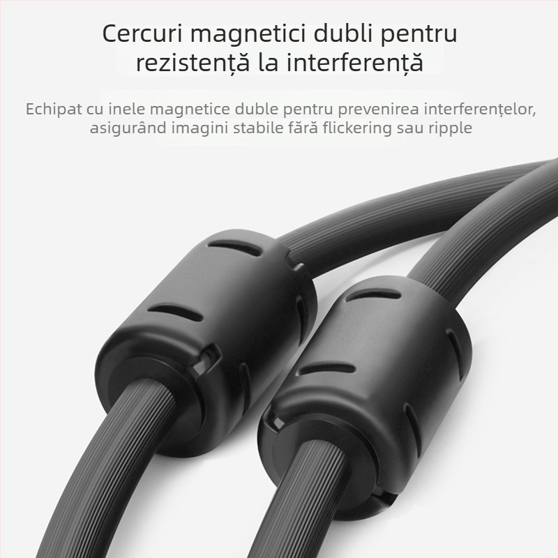 Cablu VGA 3+9 mufe la mufe, cupru fără oxigen, turnare prin injecție, lungime 1–50 m