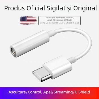 MPCQC Adaptor căști Type-C la 3,5 mm pentru Android