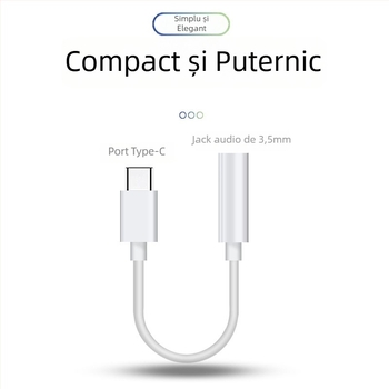 MPCQC Adaptor căști Type-C la 3,5 mm pentru Android