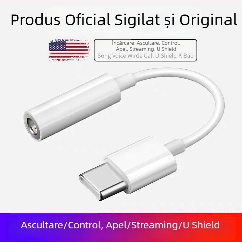 MPCQC Adaptor căști Type-C la 3,5 mm pentru Android
