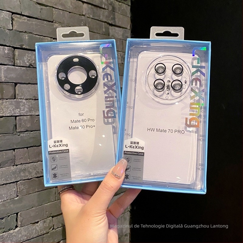 Huawei P80 Carcasă rigidă din PC transparentă cu protecție integrată a obiectivului; material PC; fabricație prin presare la cald; anti-derapare, disipare a căldurii, rezistență la uzură, protecție la cădere, rezistentă la amprente