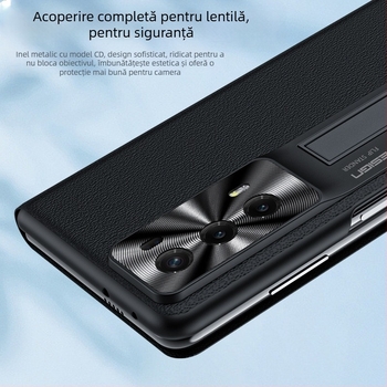 Carcasă pentru telefon Glory, din piele naturală, stil holster, protecție anti-cadere