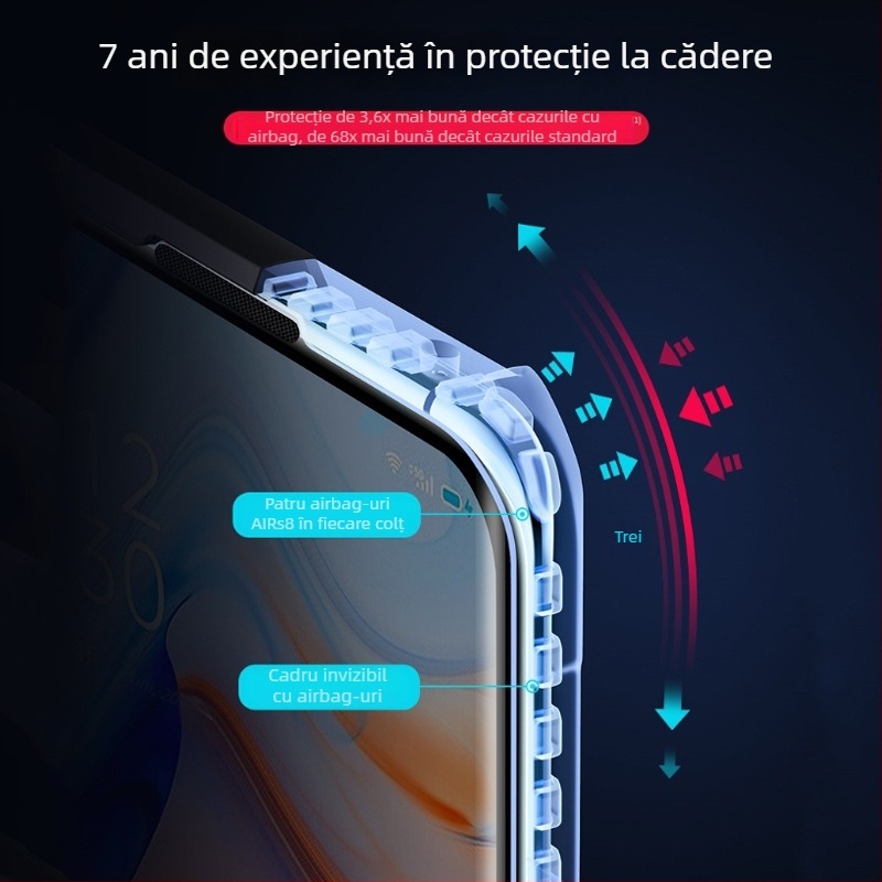 Carcasă de telefon gaming pentru ASUS ROG7 | TPU+PC, Turnare la cald prin presiune, Difuziune a căldurii, Rezistentă la căderi