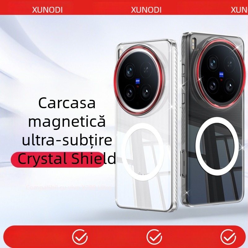 Husa de protecție Xundd X300Pro pentru Vivo — acoperire parțială, material PC, presare la cald, funcție oglindă, stil creativ