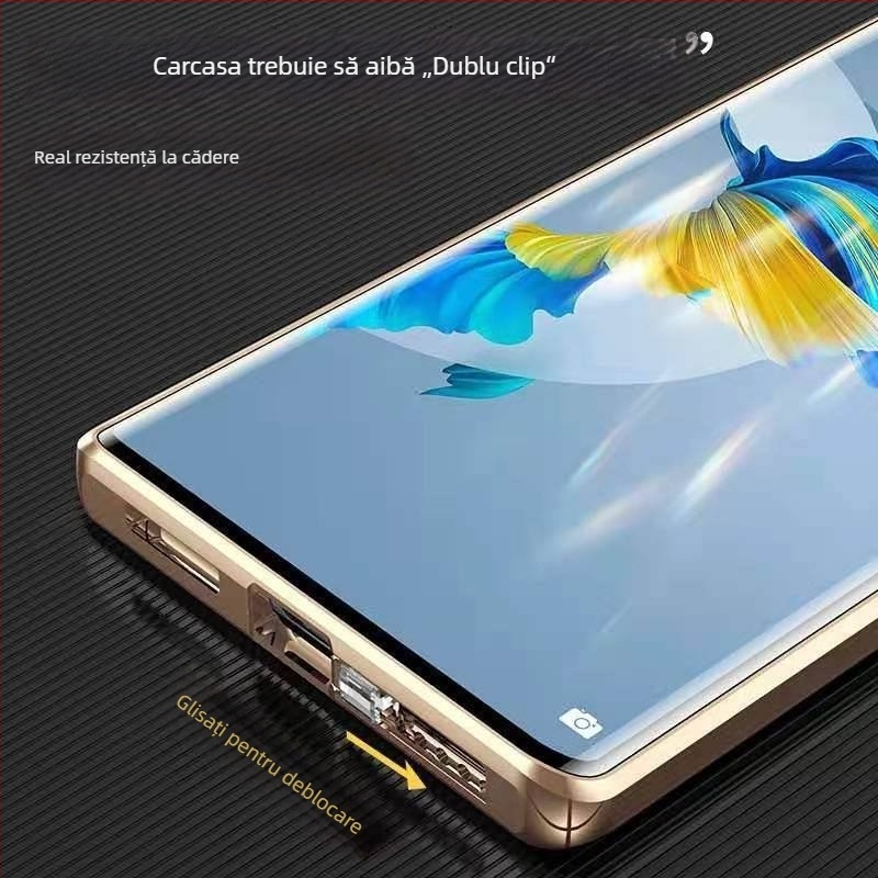 Carcasă protecție pentru Huawei Honor X40, din metal, protecție magnetică anti-cădere, prelucrare prin frezare, design simplu și elegant, suport personalizare