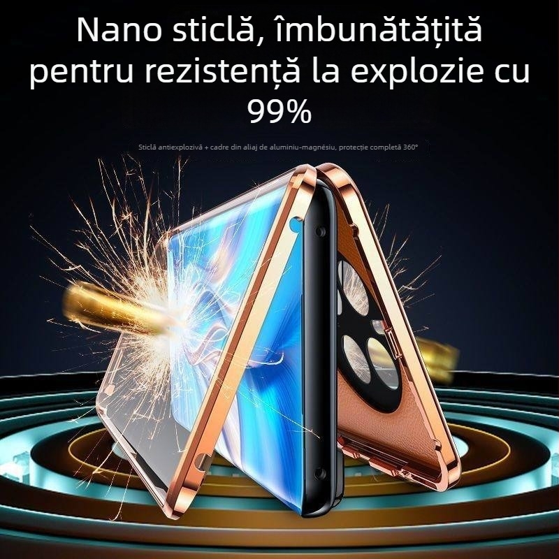 Carcasă protecție pentru Huawei Honor X40, din metal, protecție magnetică anti-cădere, prelucrare prin frezare, design simplu și elegant, suport personalizare