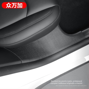 Tesla Model Y accesoriu interior: prag spate, pedala de întâmpinare, protecție împotriva zgârieturilor pragului, potrivit pentru 2019–prezent