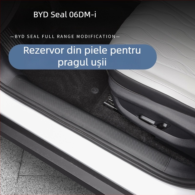Bandă prag din piele pentru BYD Seal 06dmi – Modificare interioară a mașinii, personalizabilă