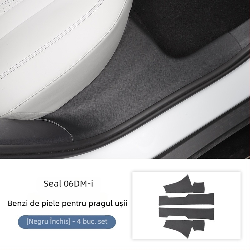 Bandă prag din piele pentru BYD Seal 06dmi – Modificare interioară a mașinii, personalizabilă