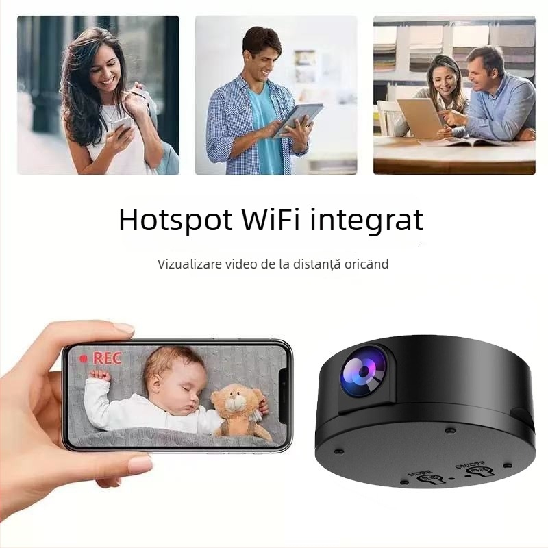 C6 Cameră de supraveghere pentru interior, wireless HD, obiectiv ultraangular, acces de la distanță, 1 cameră