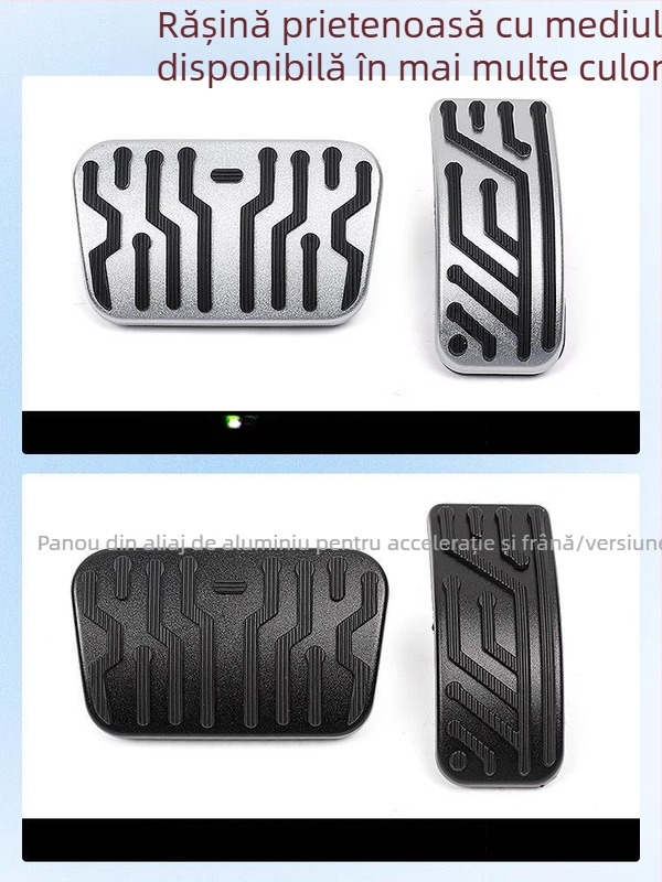Kit upgrade pedale accelerație și frână din aliaj de aluminiu pentru Lexuan cu transmisie automată – modificare interioară