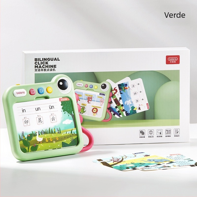 Mașină de educație timpurie cu învățare bilingvă pentru copii 4–6 ani, muzică și sunet, antrenament logic, model ZJ60, baterie Li-Ion