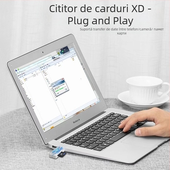 Cititor XD de carduri cu OTG pentru iPhone/iPad/Android — Convertor All-in-One USB 2.0, Model XD, Instalare externă, Garanție 1 an