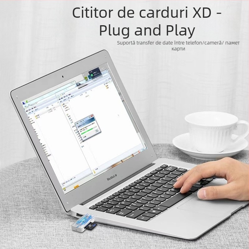 Cititor XD de carduri cu OTG pentru iPhone/iPad/Android — Convertor All-in-One USB 2.0, Model XD, Instalare externă, Garanție 1 an