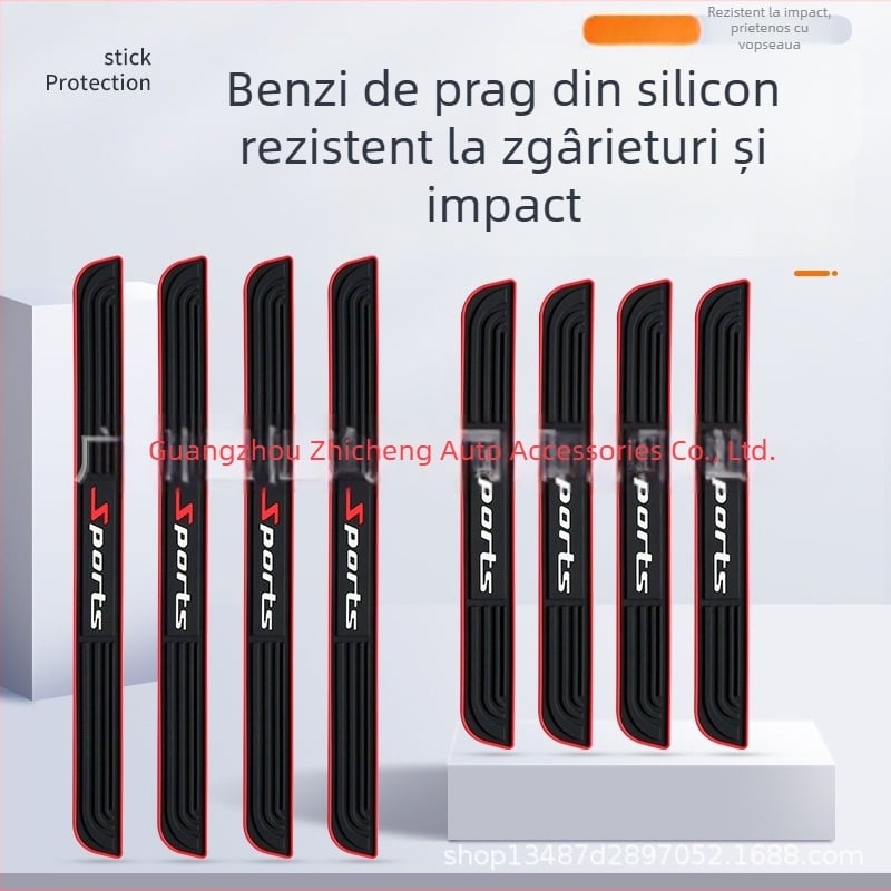 Bandă de protecție prag ușă auto (Brand: Ask kui; Material: PVC; Origine: Guangzhou; Model: 881130; Compatibil universal)