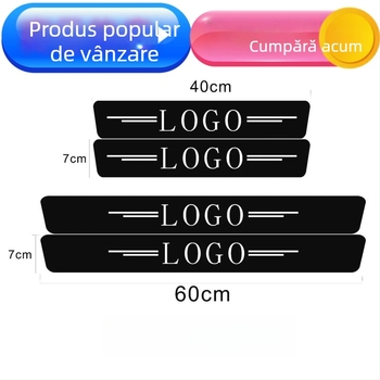 Xuanqi Bandă prag anti-coliziune – Piele cu model fibră de carbon, Model Threshold, Compatibilitate generală