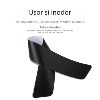 Xuanqi Bandă prag anti-coliziune – Piele cu model fibră de carbon, Model Threshold, Compatibilitate generală