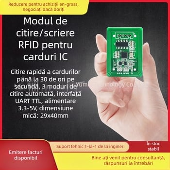 Modul cititor-scriitor pentru carduri IC — 13,56 MHz, ISO14443A, interfață UART, compatibil cu M1/S50/S70, timp citire 0,01 s, model M2940B-HA