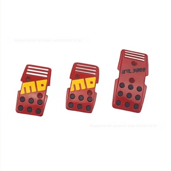 Set pedale metalice auto, cu pernă antiderapantă, din aliaj de aluminiu, modificat, universal pentru transmisie manuală și automată