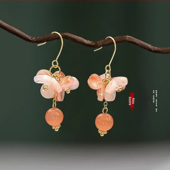 Cercei din aliaj, design floral, de Doli Jewelry, pentru femei, toamnă 2024