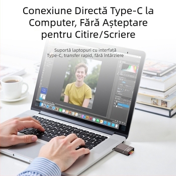 SYRUI Sy-238 Cititor USB-C către card TF OTG, 200 MB/s Viteză înaltă
