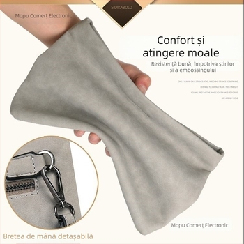 Geantă clutch pentru bărbați pentru călătorii de relaxare, poliester, căptușeală din microfibră sintetică, respirabilă, ultraușoară, rezistentă la uzură, capacitate extensibilă, lansare toamnă 2025