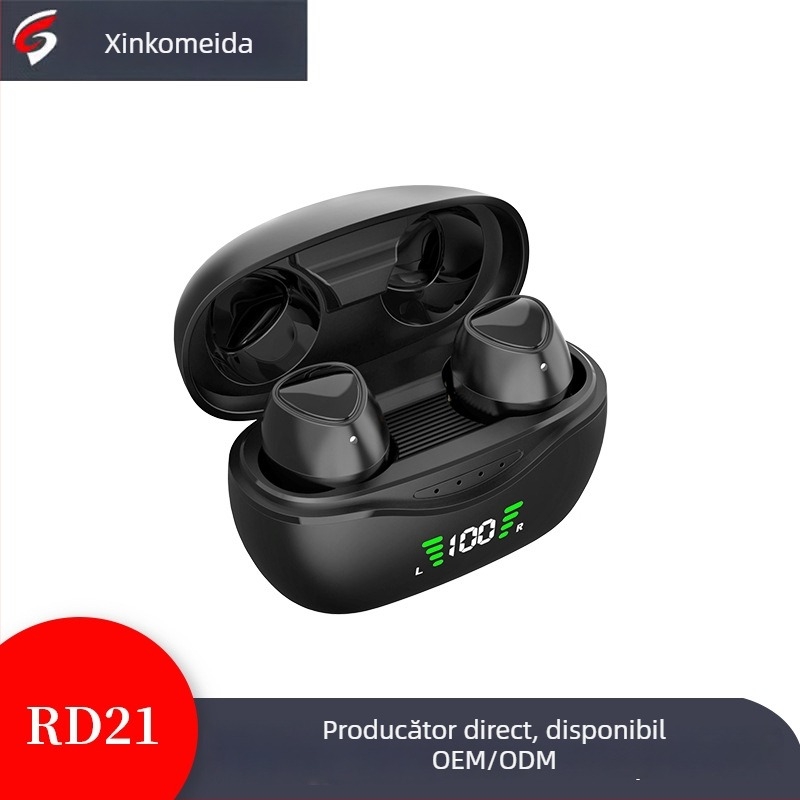 X-Kemi Căști Bluetooth – Mini in-ear, Stereo, Bluetooth 5.0, 24h baterie, rază 10 m, conectare multiplă